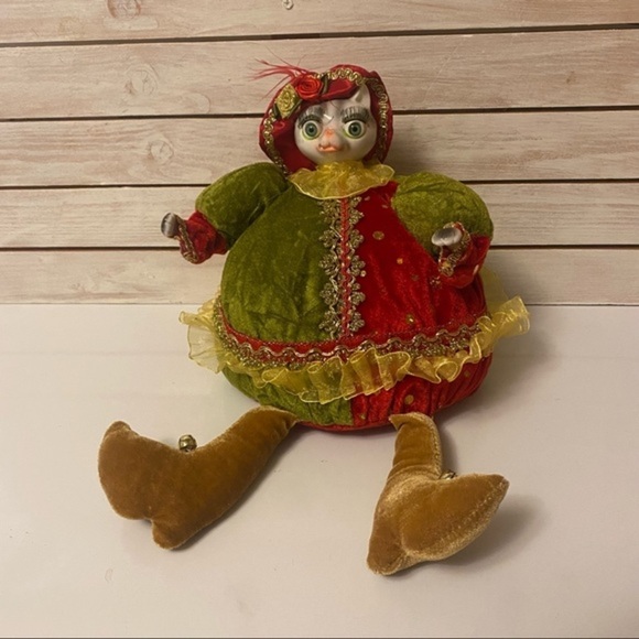 Other - Funny Jester Fat Cat‎ Shelf Sitter